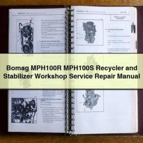 Bomag MPH100R MPH100S Recycler and Stabilizer Workshop Service Repair Manual Download PDF