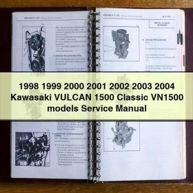 1998 1999 2000 2001 2002 2003 2004 Kawasaki VULCAN 1500 Classic VN1500 models Service Repair Manual
