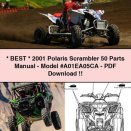 Best 2001 Polaris Scrambler 50 Parts Manual-Model #A01EA05CA-PDF