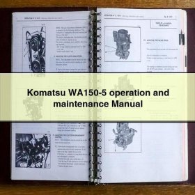 Komatsu WA150-5 operation and maintenance Manual