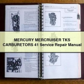 MERCURY MERCRUISER TKS CARBURETORS 41 Service Repair Manual