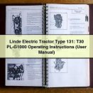 Linde Electric Tractor Type 131: T30 PL-G1000 Operating Instructions (User Manual) PDF Download