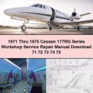 1971 Thru 1975 Cessan 177RG Series Workshop Service Repair Manual 71 72 73 74 75