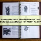 Komatsu HM350-1L Articulated Dump Truck Parts Catalogue Manual-SN A10001 And UP