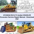 Hyundai R210-7V (india) Crawler Excavator Service Repair Manual-PDF