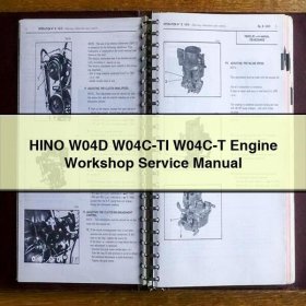 HINO W04D W04C-TI W04C-T Engine Workshop Service Manual PDF Download