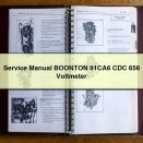 Service Repair Manual BOONTON 91CA6 CDC 656 Voltmeter