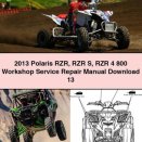 2013 Polaris RZR RZR S RZR 4 800 Workshop Service Repair Manual 13