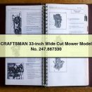 CRAFTSMAN 33-inch Wide Cut Mower Model No. 247.887330