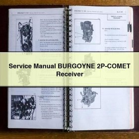 Service Repair Manual BURGOYNE 2P-COMET Receiver