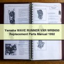 Yamaha WAVE RUNNER VXR WRB650 Replacement Parts Manual 1992