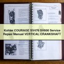 Kohler COURAGE SV470 SV600 Service Repair Manual VERTICAL CRANKSHAFT