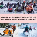 Yamaha WAVERUNNER VX700 VX700 F2V PWC Service Repair Manual 2010-2012