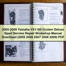 2005-2009 Yamaha VX1100 Cruiser Deluxe Sport Service Repair Workshop Manual (2005 2006 2007 2008 2009)