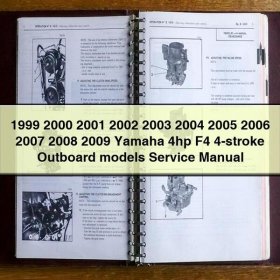 1999 2000 2001 2002 2003 2004 2005 2006 2007 2008 2009 Yamaha 4hp F4 4-stroke Outboard models Service Repair Manual