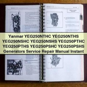 Yanmar YEG250NTHC YEG250NTHS YEG250NSHC YEG250NSHS YEG250PTHC YEG250PTHS YEG250PSHC YEG250PSHS Generators Service Repair Manual Instant Download PDF
