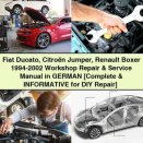 Fiat Ducato Citroën Jumper Renault Boxer 1994-2002 Workshop Repair & Service Manual (German)