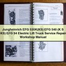 Jungheinrich EFG 535K(KS) EFG 540 (K S KS) EFG 54 Electric Lift Truck Service Repair Workshop Manual