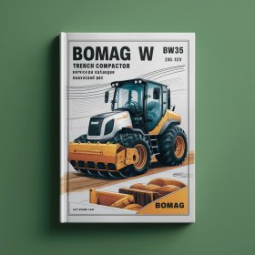 Bomag BW35 W Trench compactor Service Parts Catalogue Manual SN101012301001-101012309999