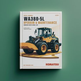 Komatsu WA380-5L Wheel Loader Operation & Maintenance Manual (Serial Number: A52001 and up)