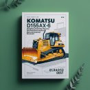 Komatsu D155AX-6 Bulldozer Dozer Bulldozer Service Repair Workshop Manual (S/N: 80001 and up)